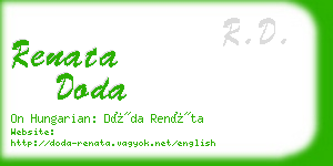 renata doda business card